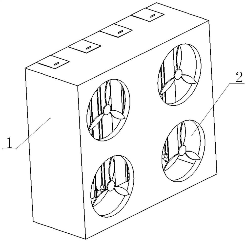 Backflow prevention fan device for computer