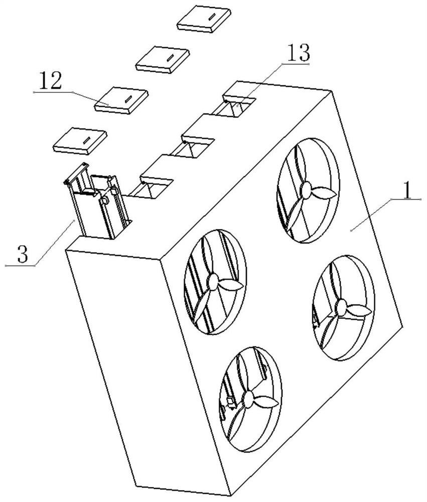 Backflow prevention fan device for computer