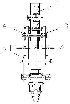 Lifting hook structure of tower crane