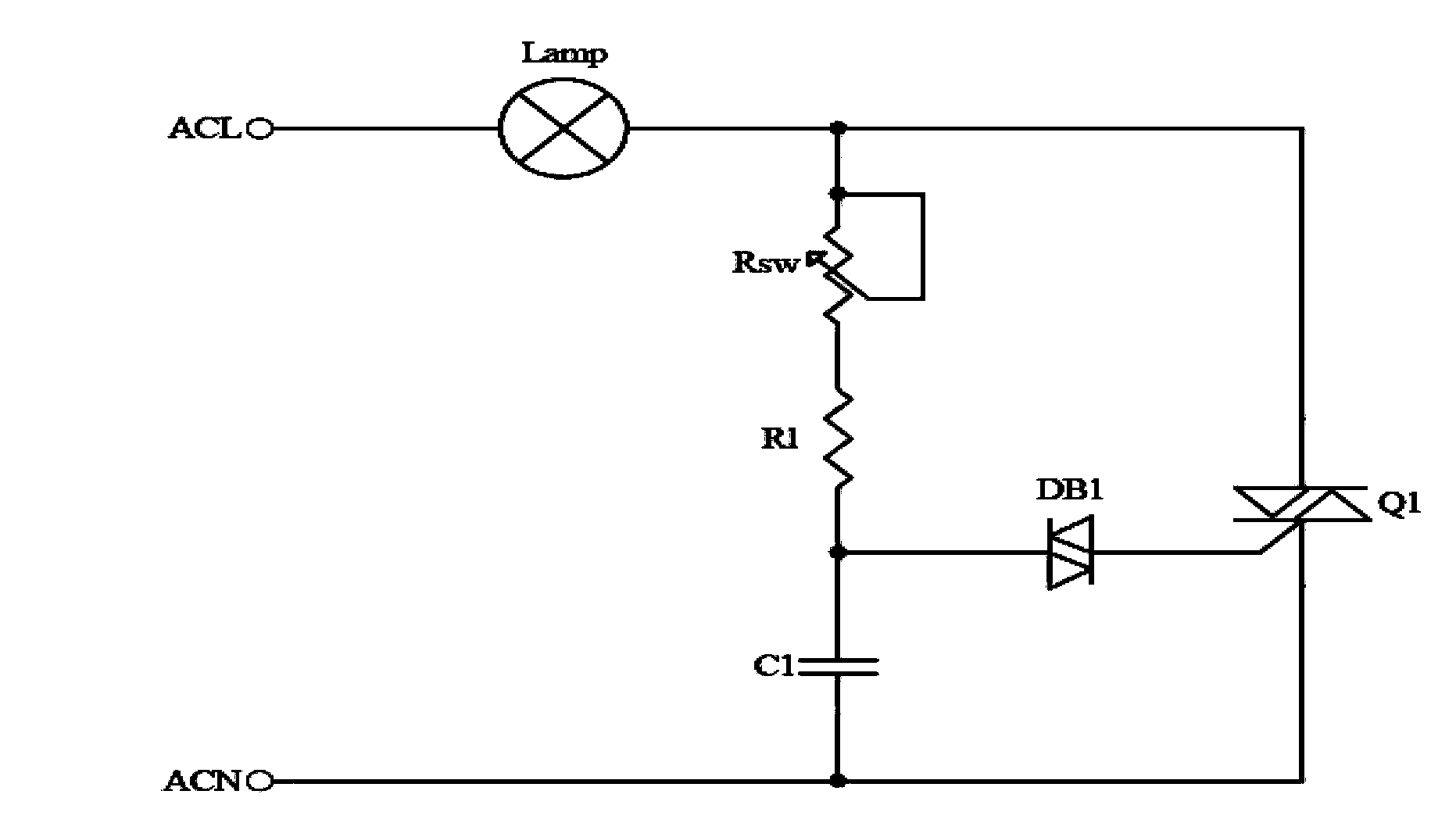 Dimming circuit compatible with silicon controlled rectifier dimmer and control method