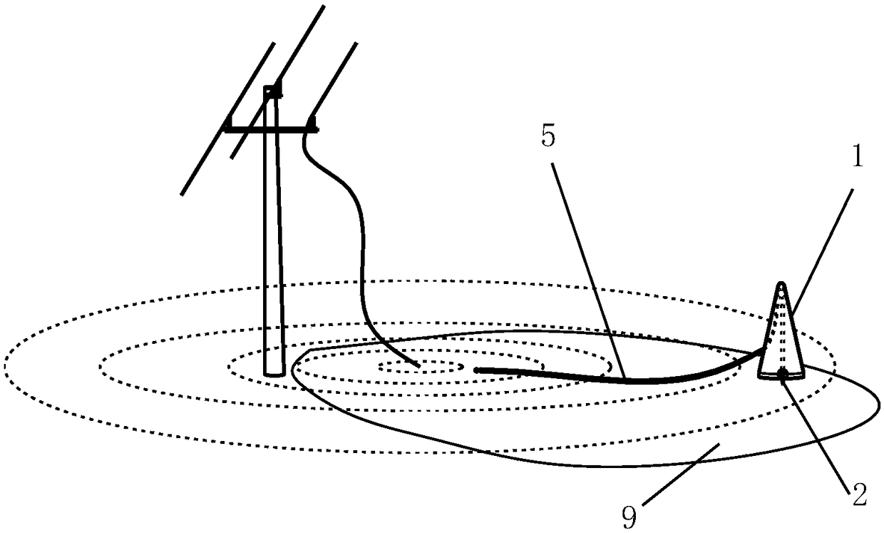 Electric leakage warning system and warning method for ground water-logging area