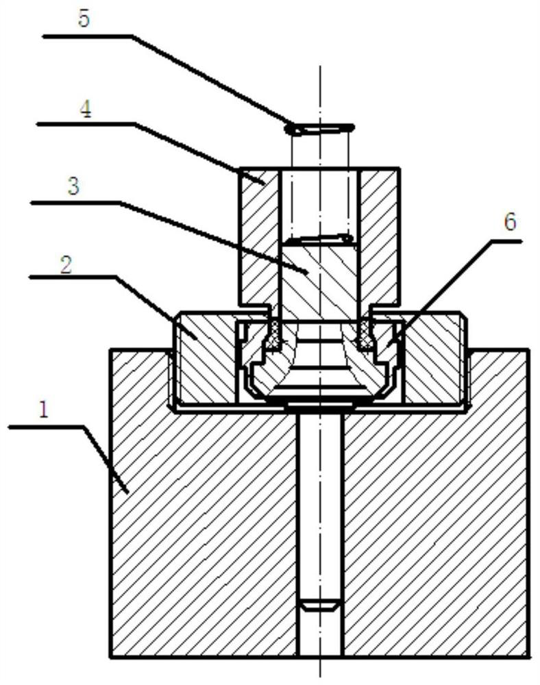 Combined type valve element cold press forming tool and forming process