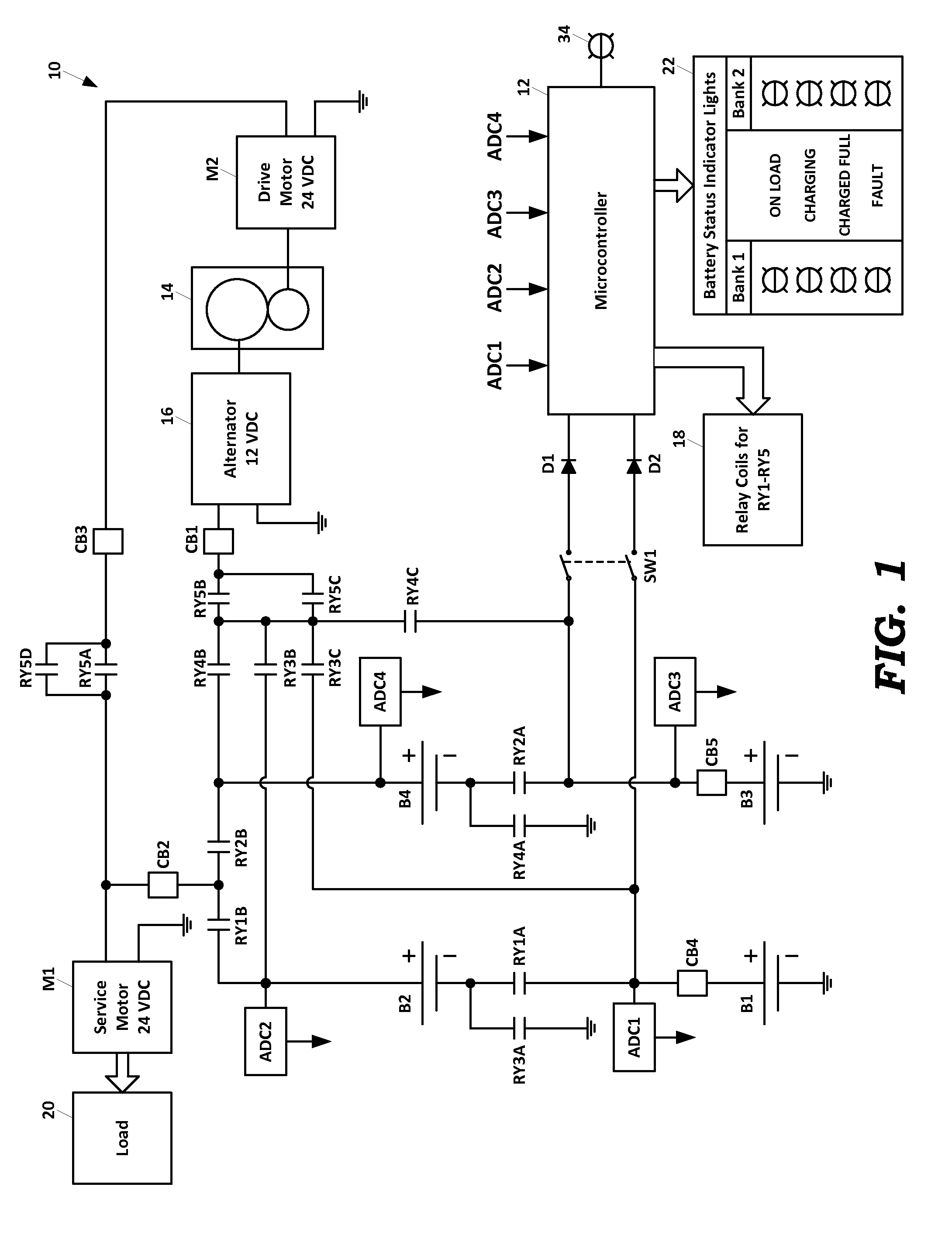Apparatus and method for charging and discharging a dual battery system
