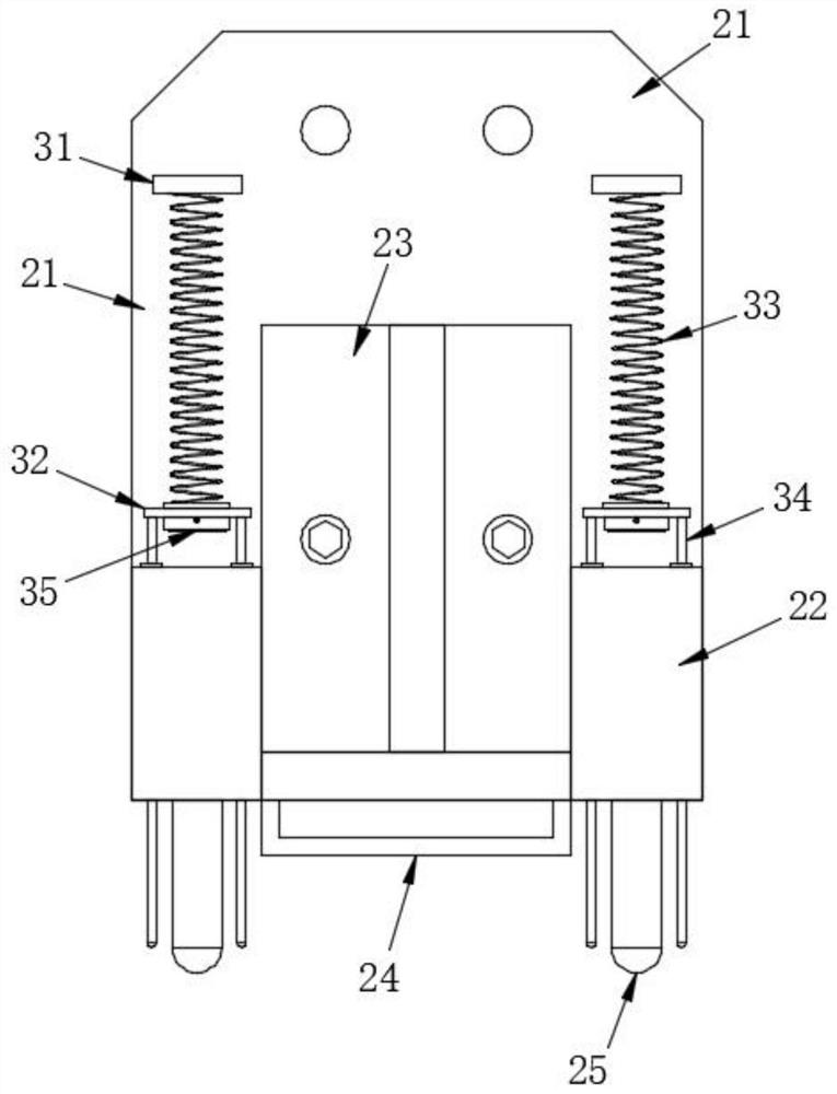 Connector cover plate clamping and moving mechanism