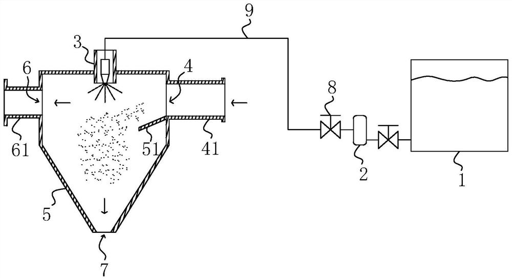 Inorganic light aggregate spray cooling system and inorganic light aggregate direct spray cooling method