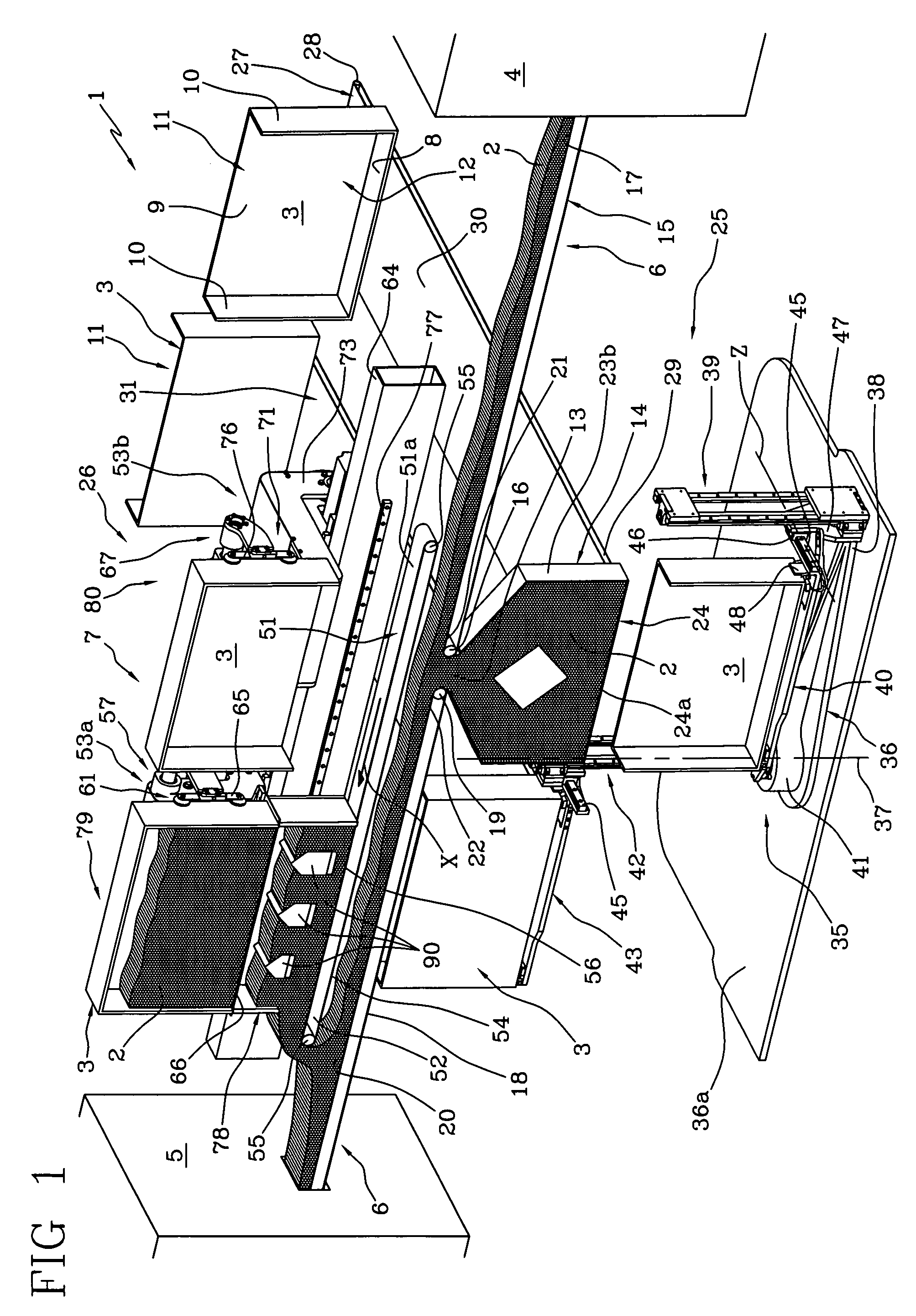 Method and equipment for batch handling and transfer of tobacco products