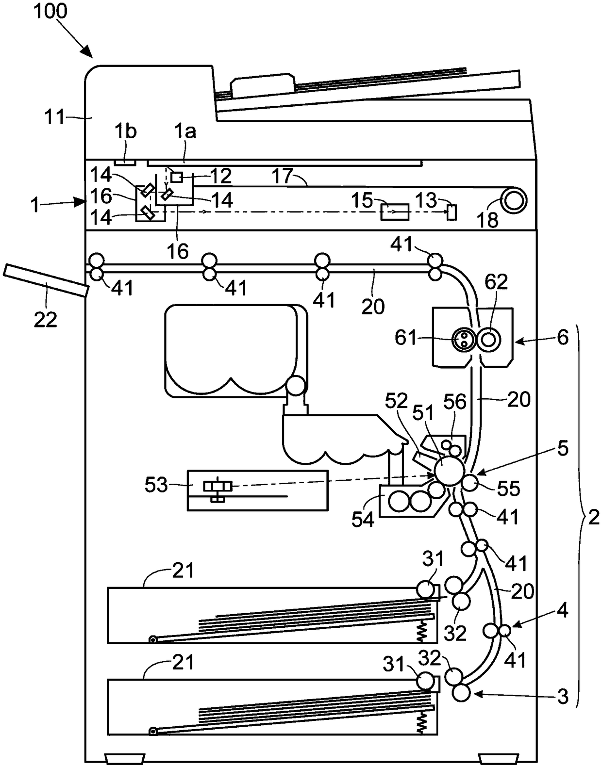 Image reading device and image forming device