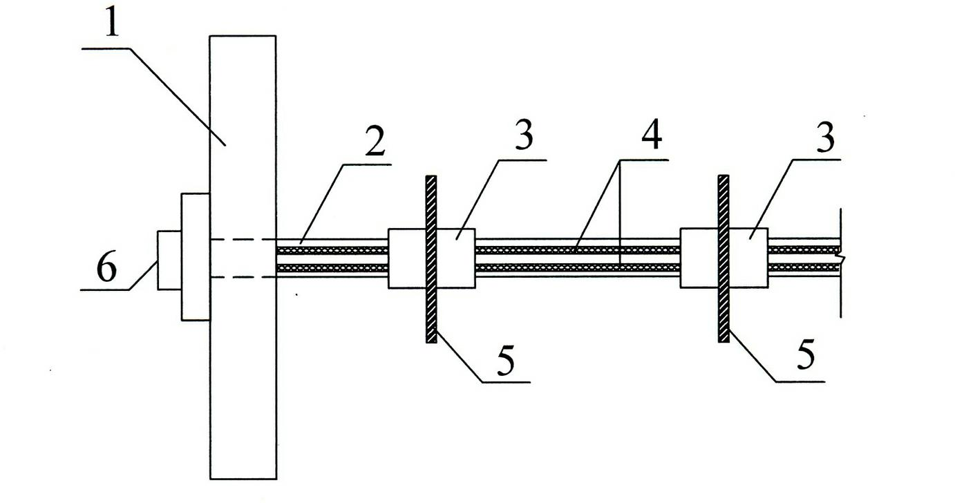 Combined steel-plastic composite lacing bar