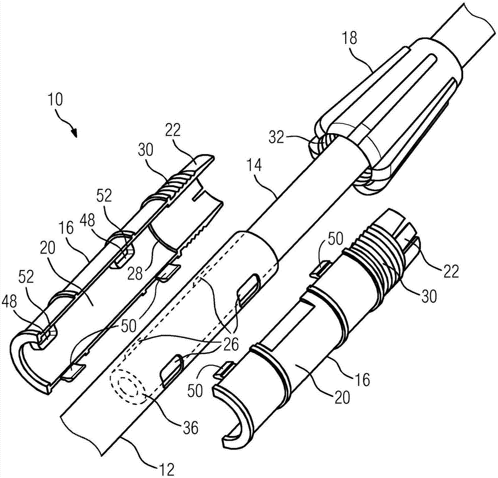 Telescopic rod, in particular for a handheld device