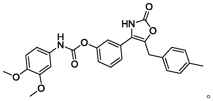 Oxazolone compound with bactericidal effect, and preparation method thereof