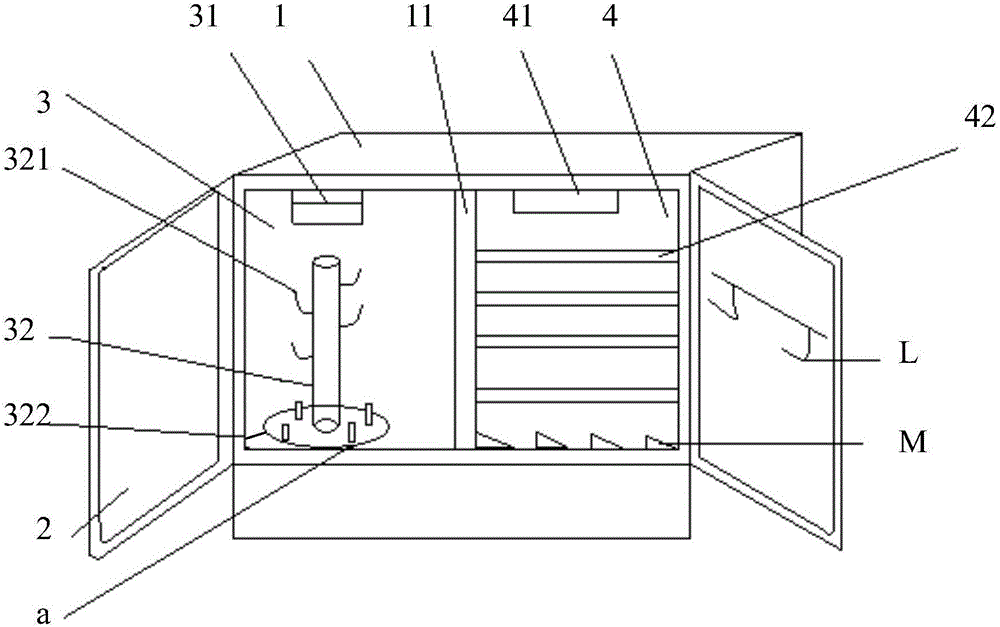 Disinfection cabinet capable of disinfecting various vessels