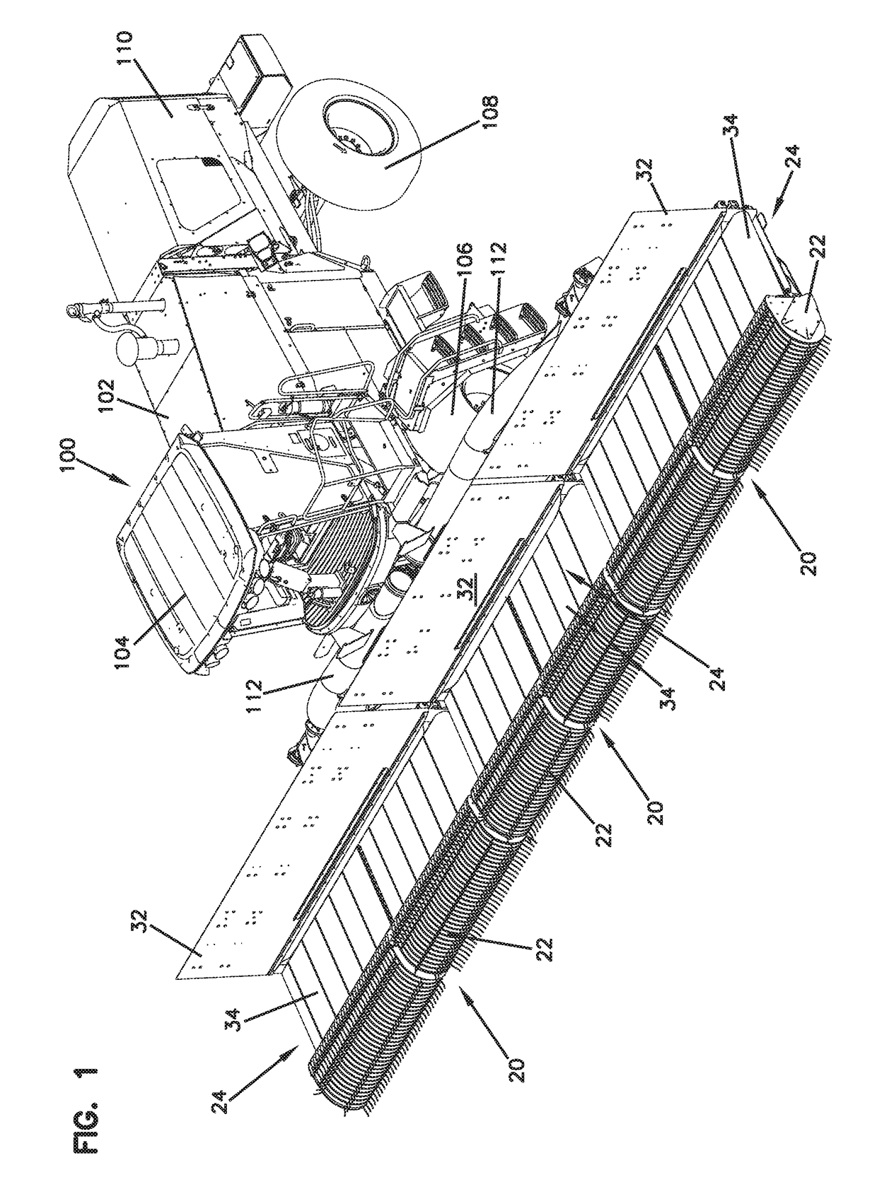 Cam for a windrow merger and pickup head having a variable radius