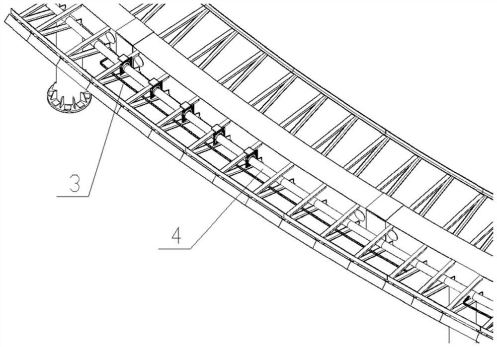 An automatic sprinkler system and construction method for a mountain-forest steel structure plank road combining permanent and temporary