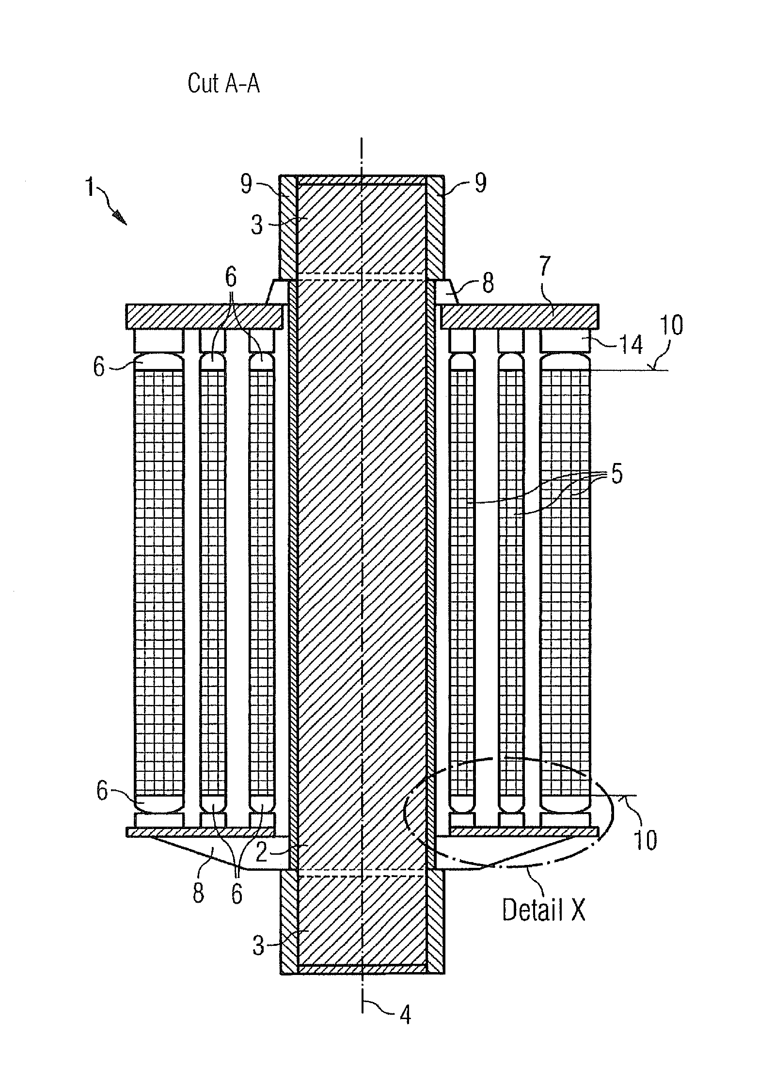 Winding arrangement for a transformer or for a throttle