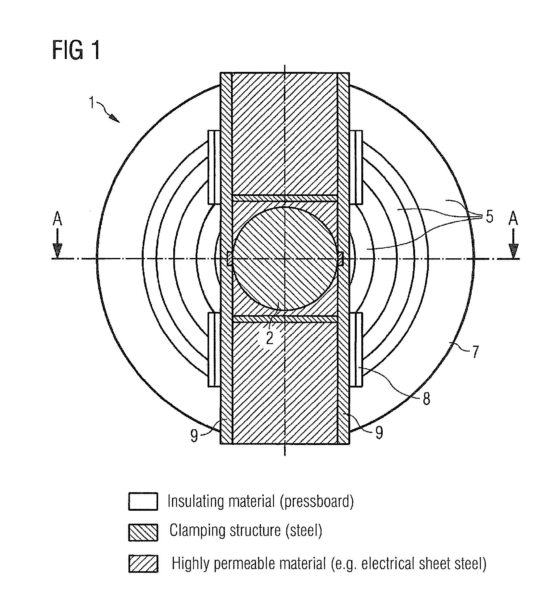 Winding arrangement for a transformer or for a throttle