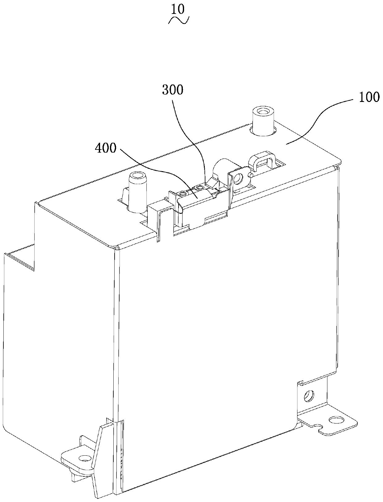 Projector lamp switch protection structure