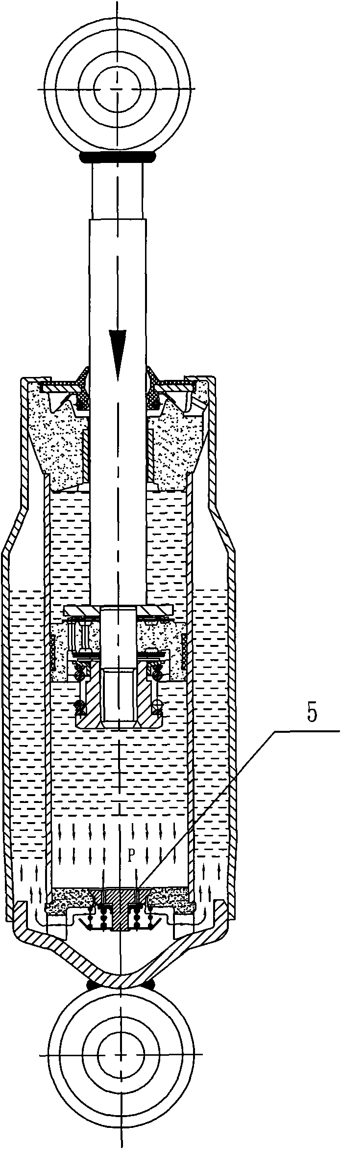 Novel compression damping control valve