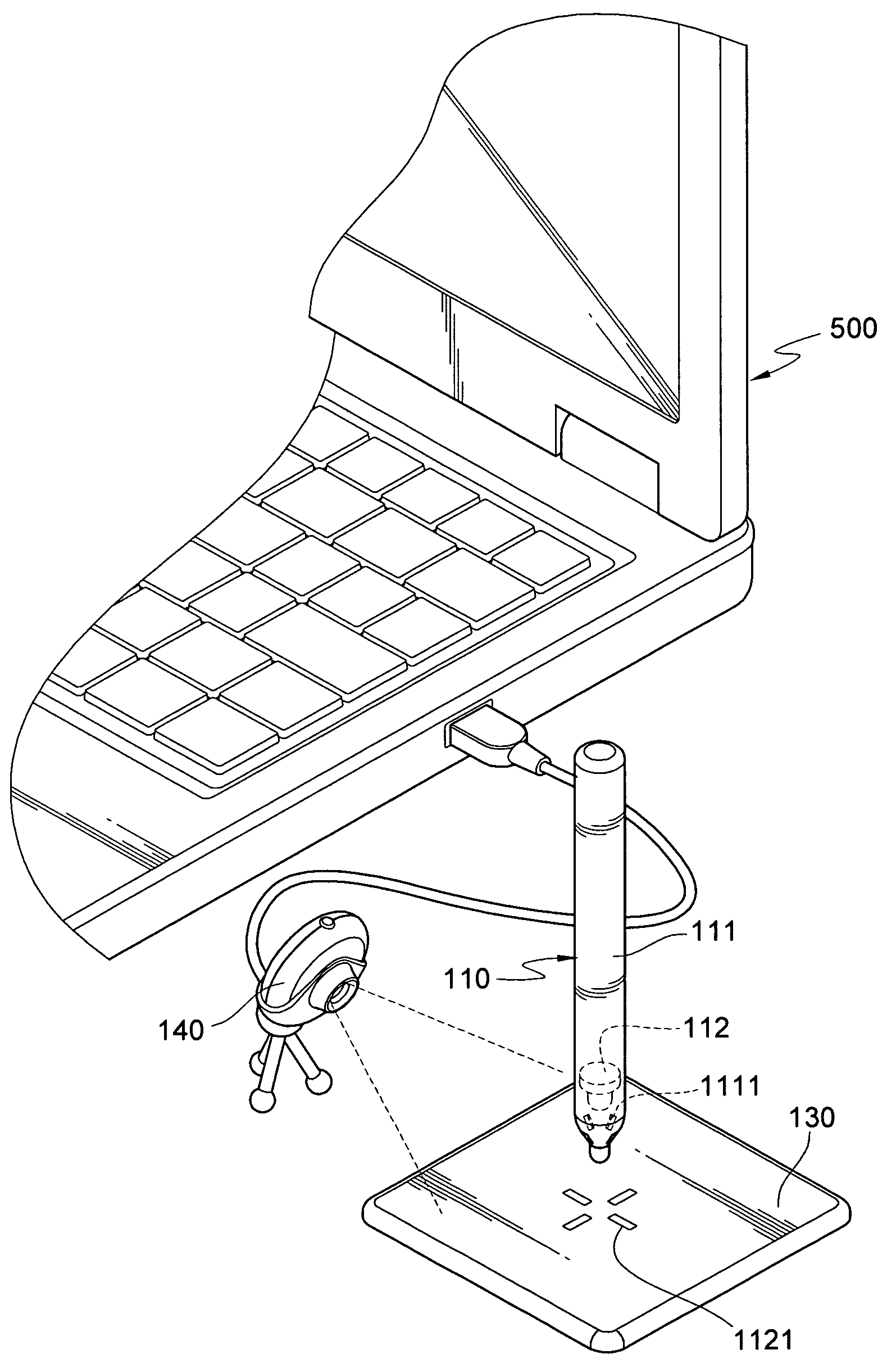 Optical input device, electronic device, and optical input system
