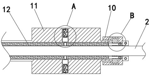 Composite material insulation cantilever supporting device structure