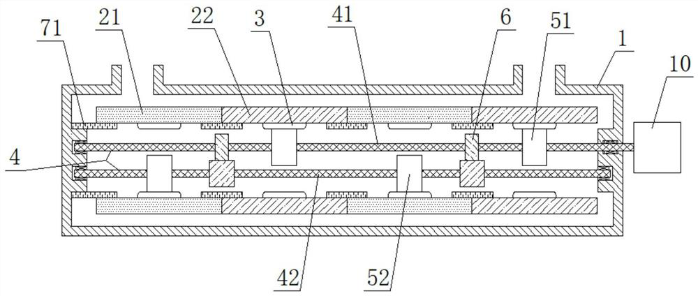 Double-shaft internally tangent type bidirectional transmission oil-gas multiphase pump