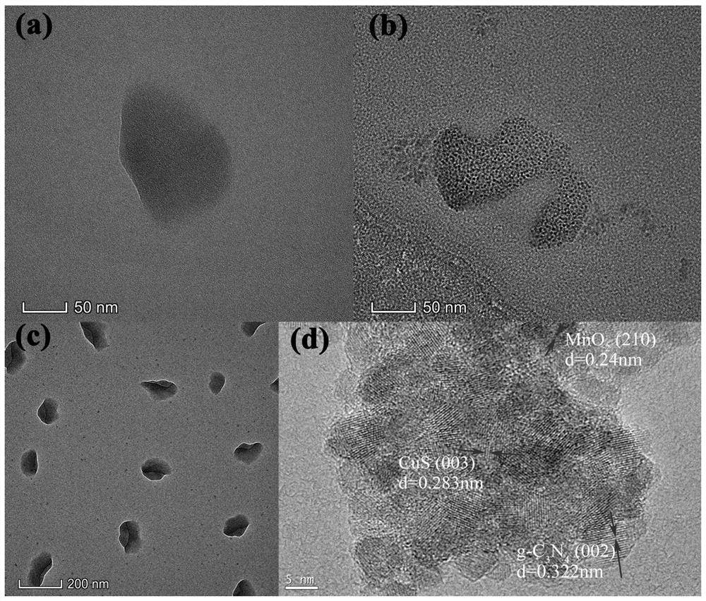 Composite nano-material for photodynamic and photo-thermal combined treatment as well as preparation method and application of composite nano-material