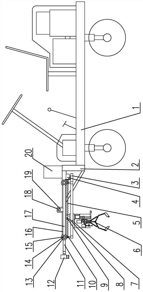 Peanut clearing machine