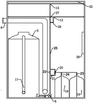 Biological filter device for purifying foul gas and volatile organic compounds