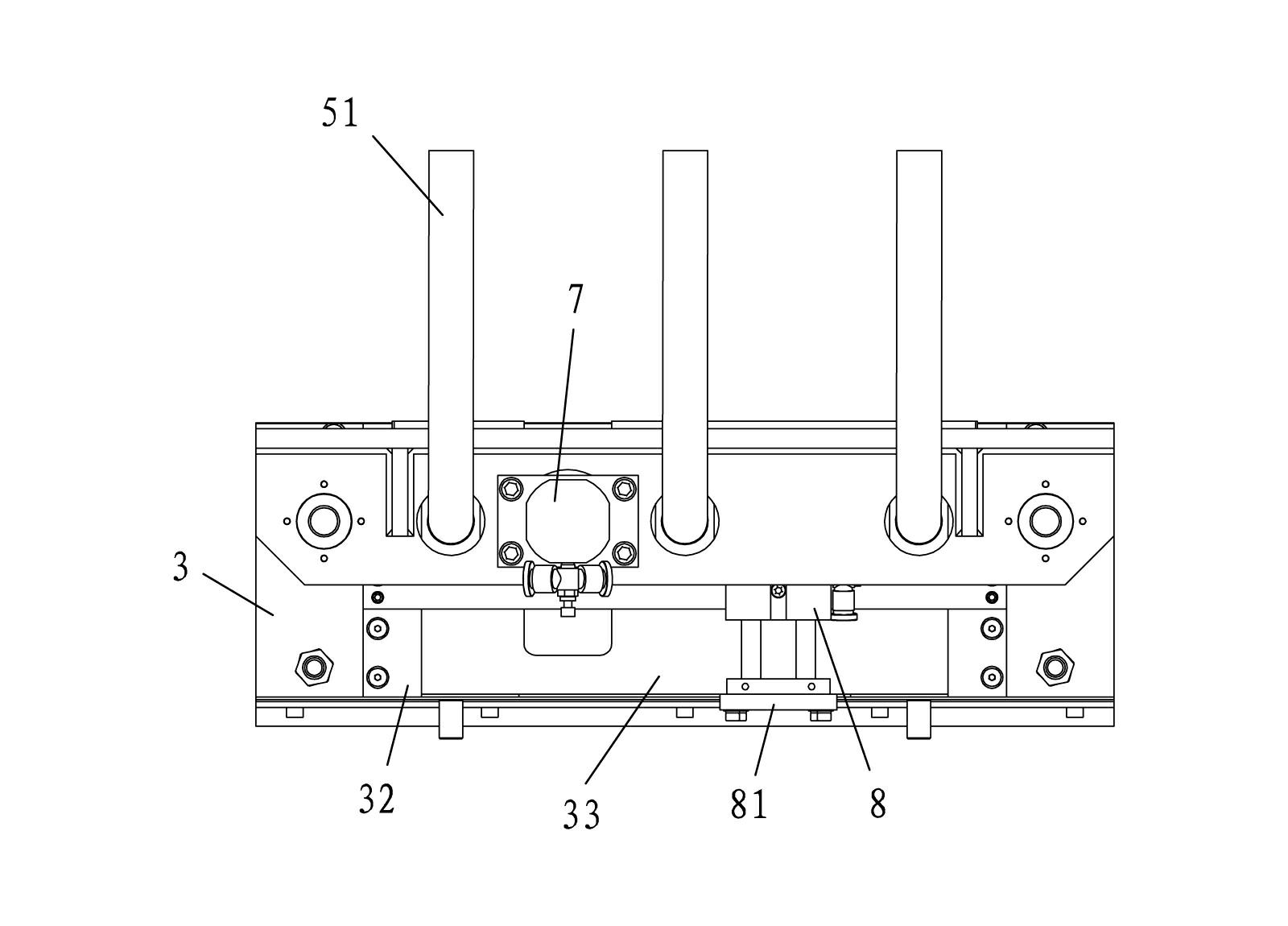 Modular surface cleaning device for permanent magnet ferrite-tile-shaped magnet mould