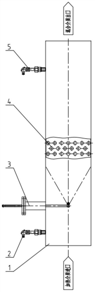 Energy-saving efficient ammonia water evaporation device