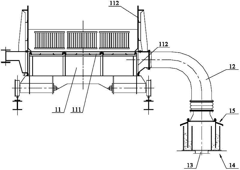 Lifting frame device and circular cooler with same