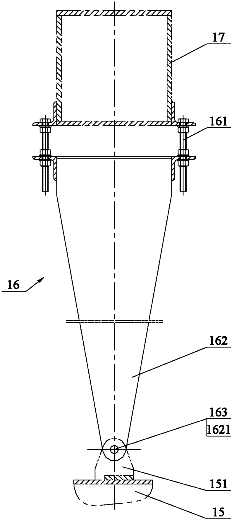 Lifting frame device and circular cooler with same