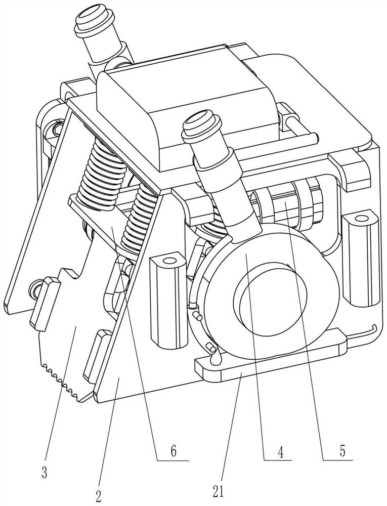 Rapid grooving equipment for indoor ground wire duct