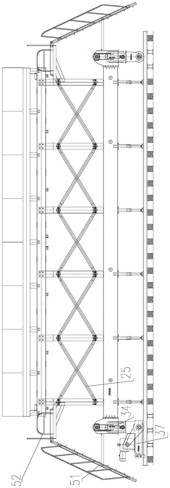 A subway tunnel lining trolley