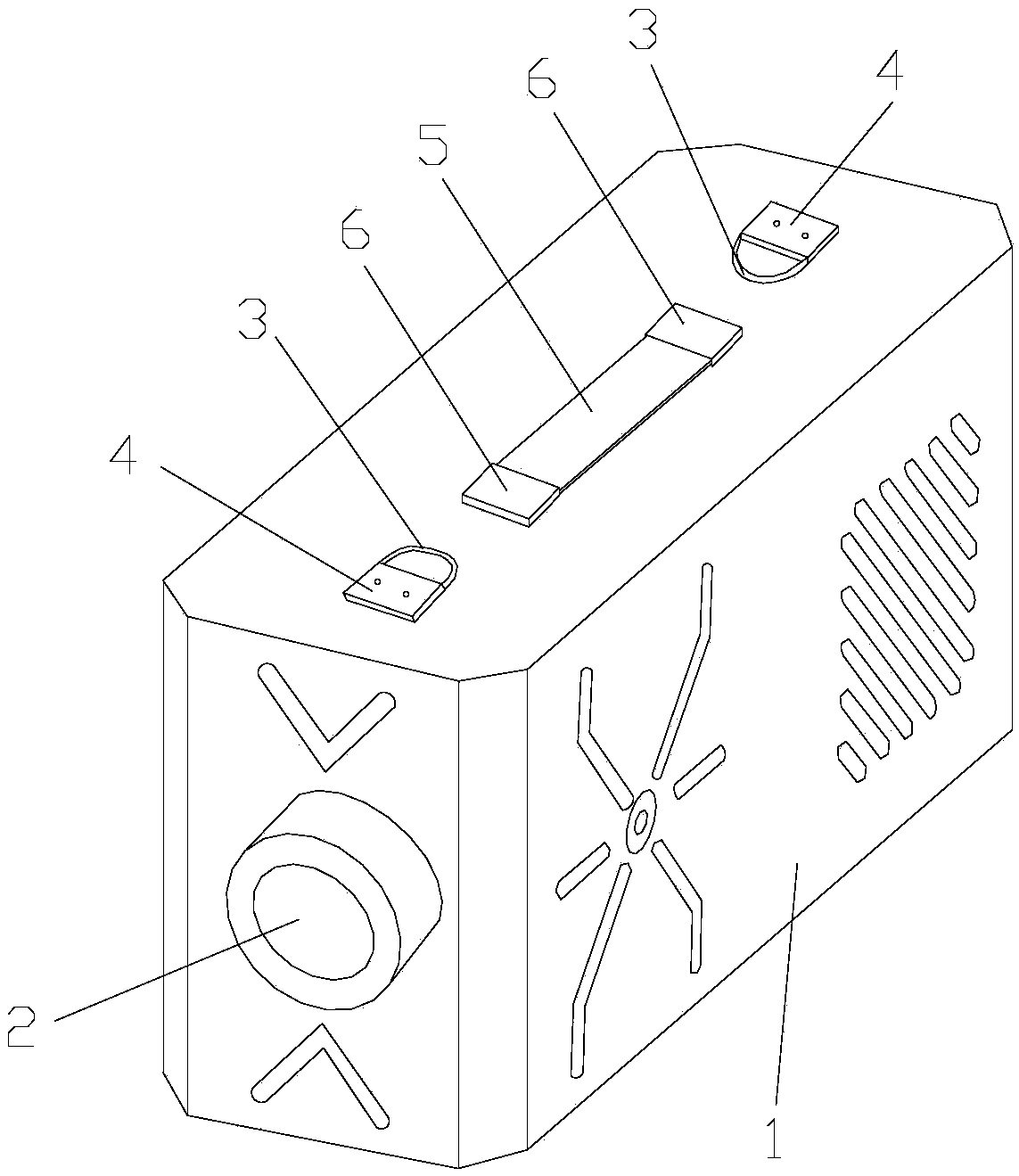Individual-soldier backpack type laser dazzle dispelling device and use method thereof