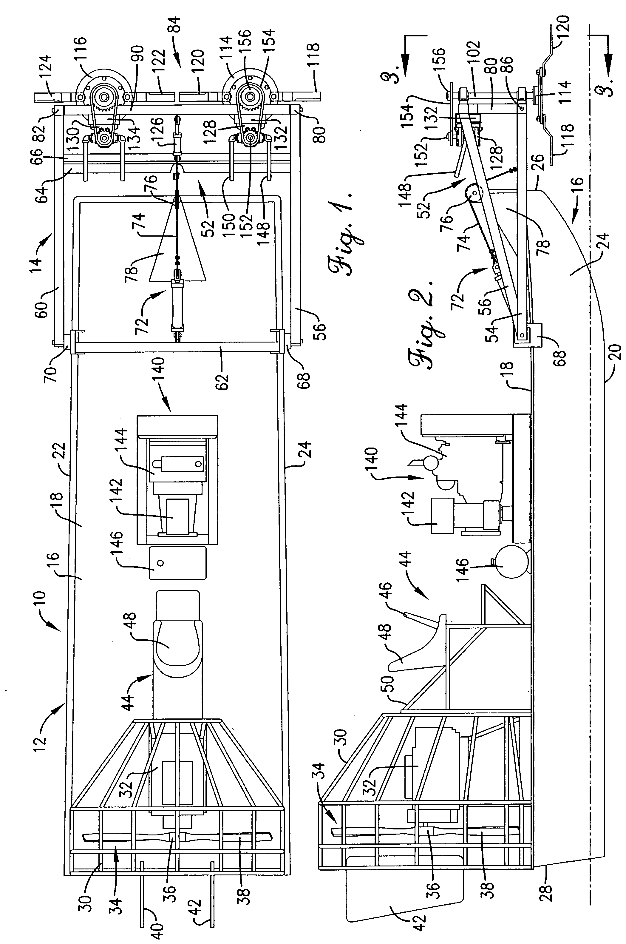 Airboat with aquatic vegetation shredding assembly