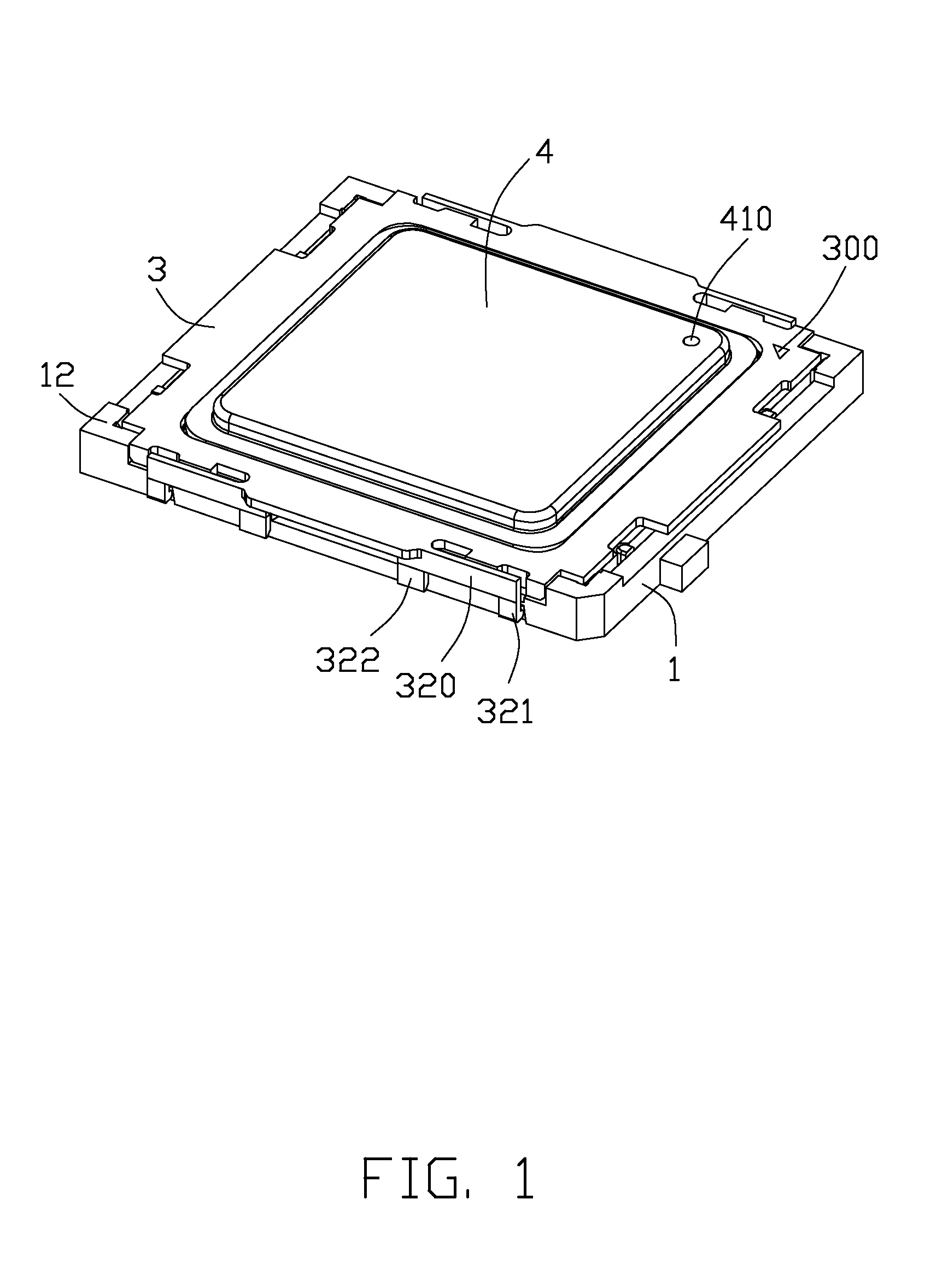 Electrical connector with carrier frame loading electronic package