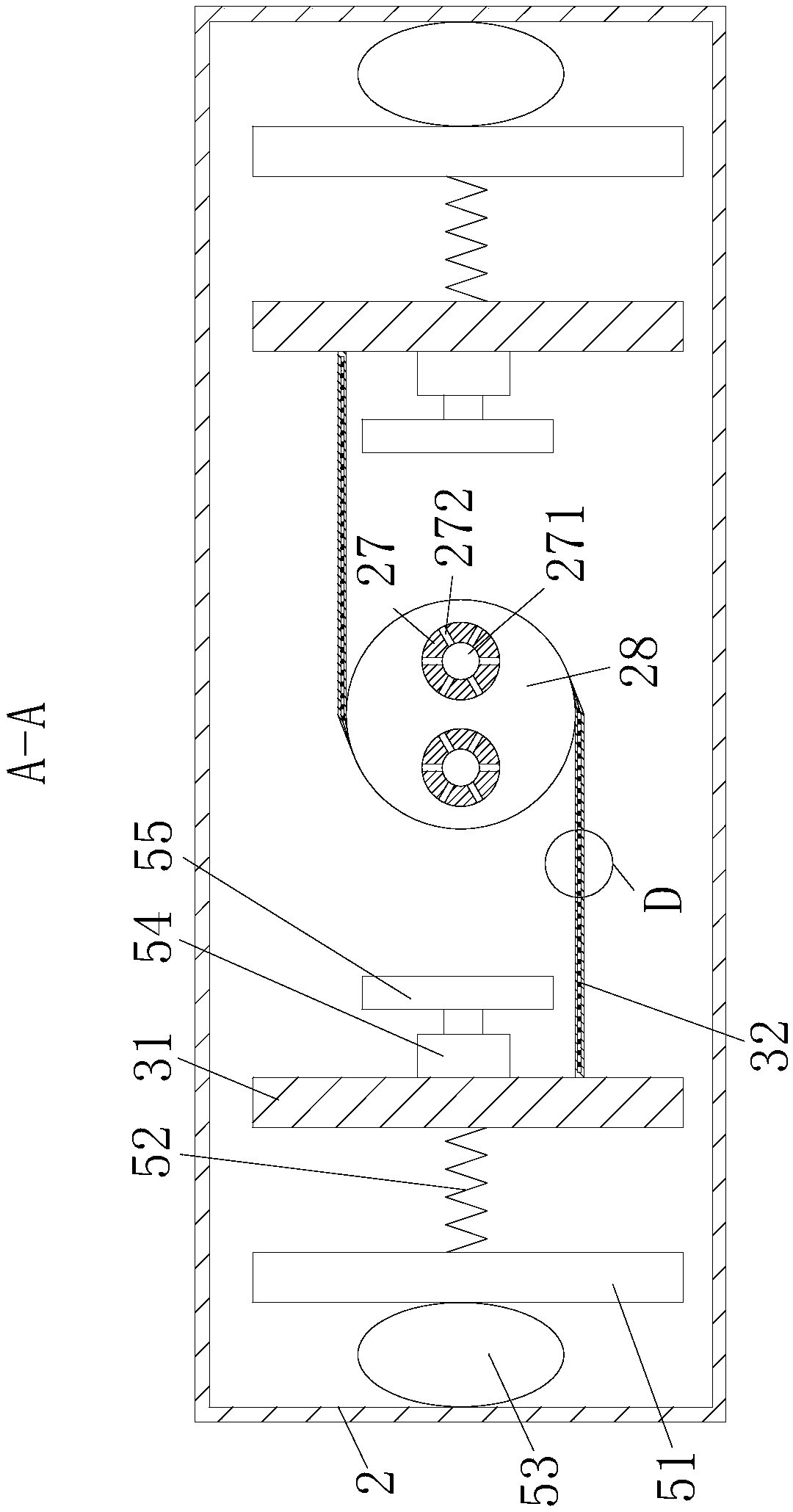 Mixing process production device for construction