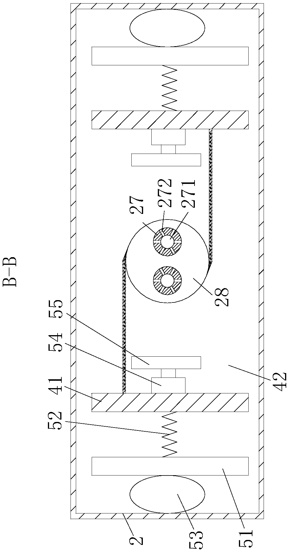 Mixing process production device for construction