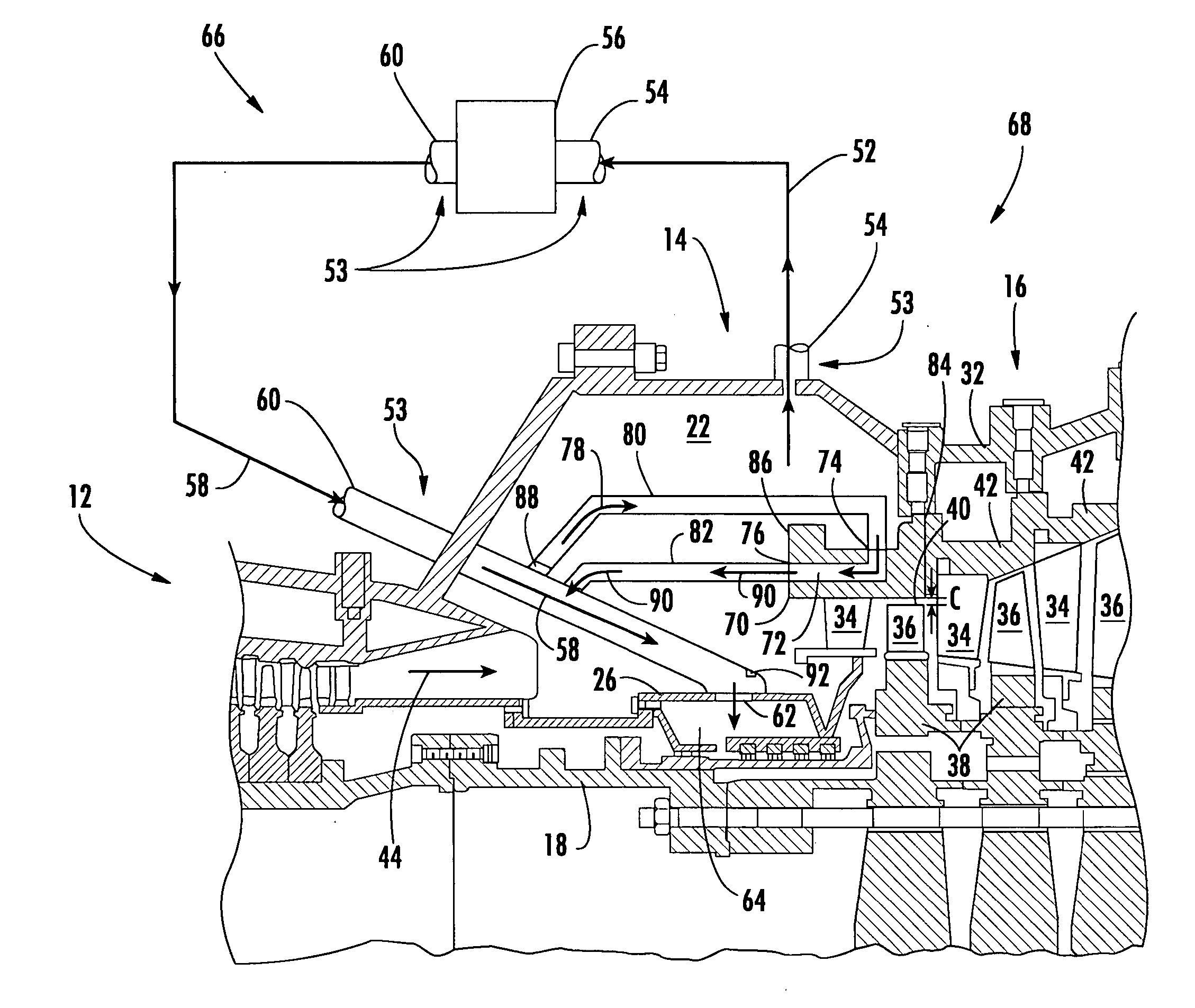 Turbine blade tip clearance control