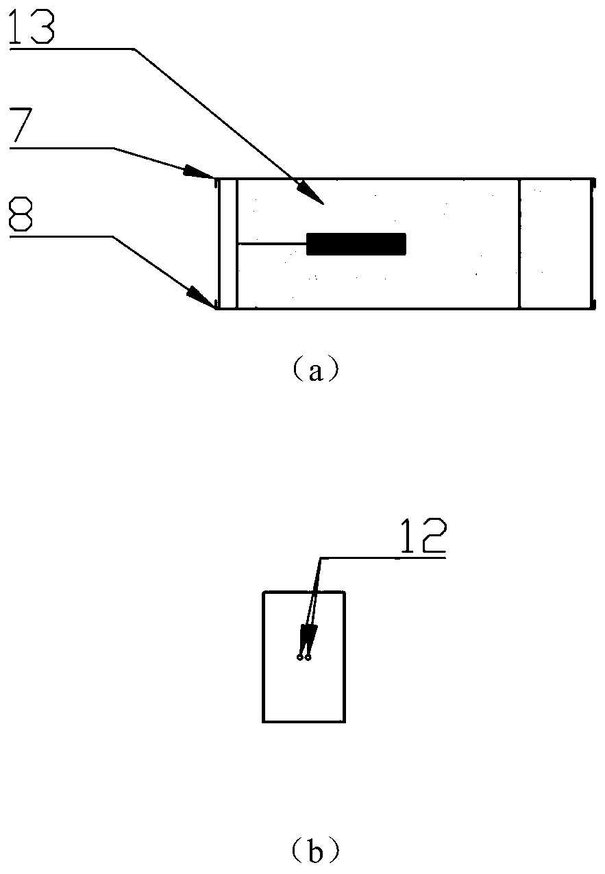 Portable filling material in-situ performance monitoring simulation device and using method