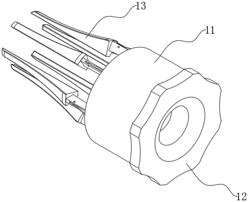 Constipation dredging device capable of avoiding sphincter injury