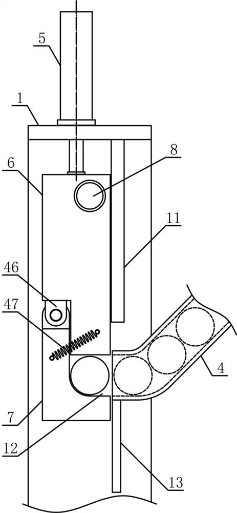 Working method of pipe fitting guiding and conveying mechanism