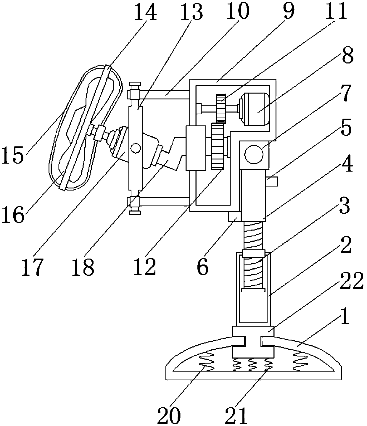 Dual-purpose fan convenient to fix and suspend