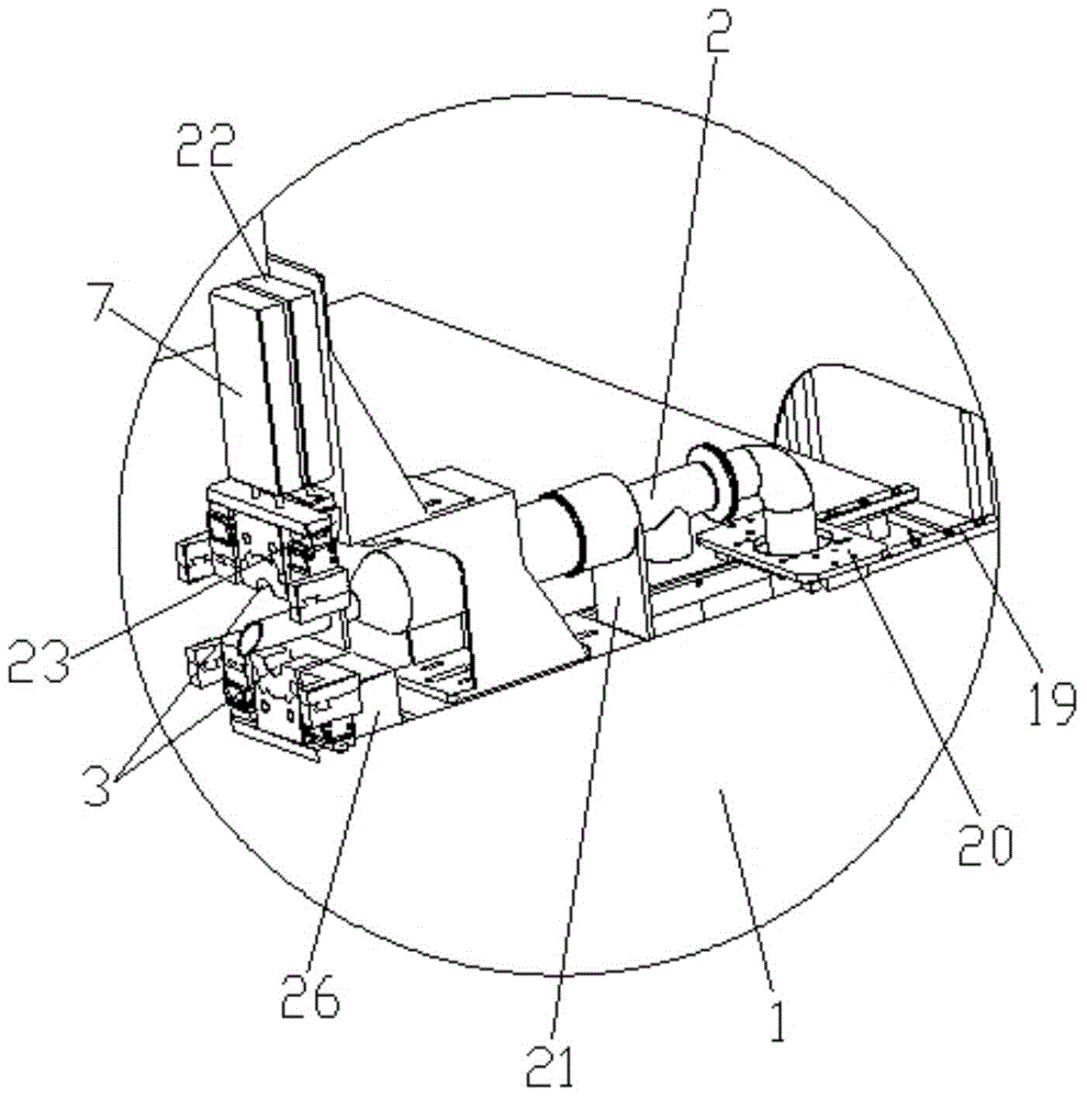 A fleece filling machine with a cutting, sealing, splitting and clamping device