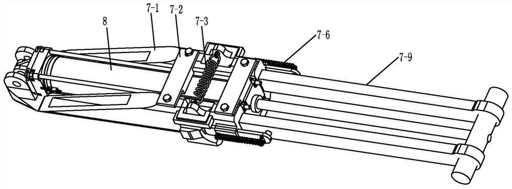 A landing support mechanism for a pneumatically deployable, retractable and repeatable carrier