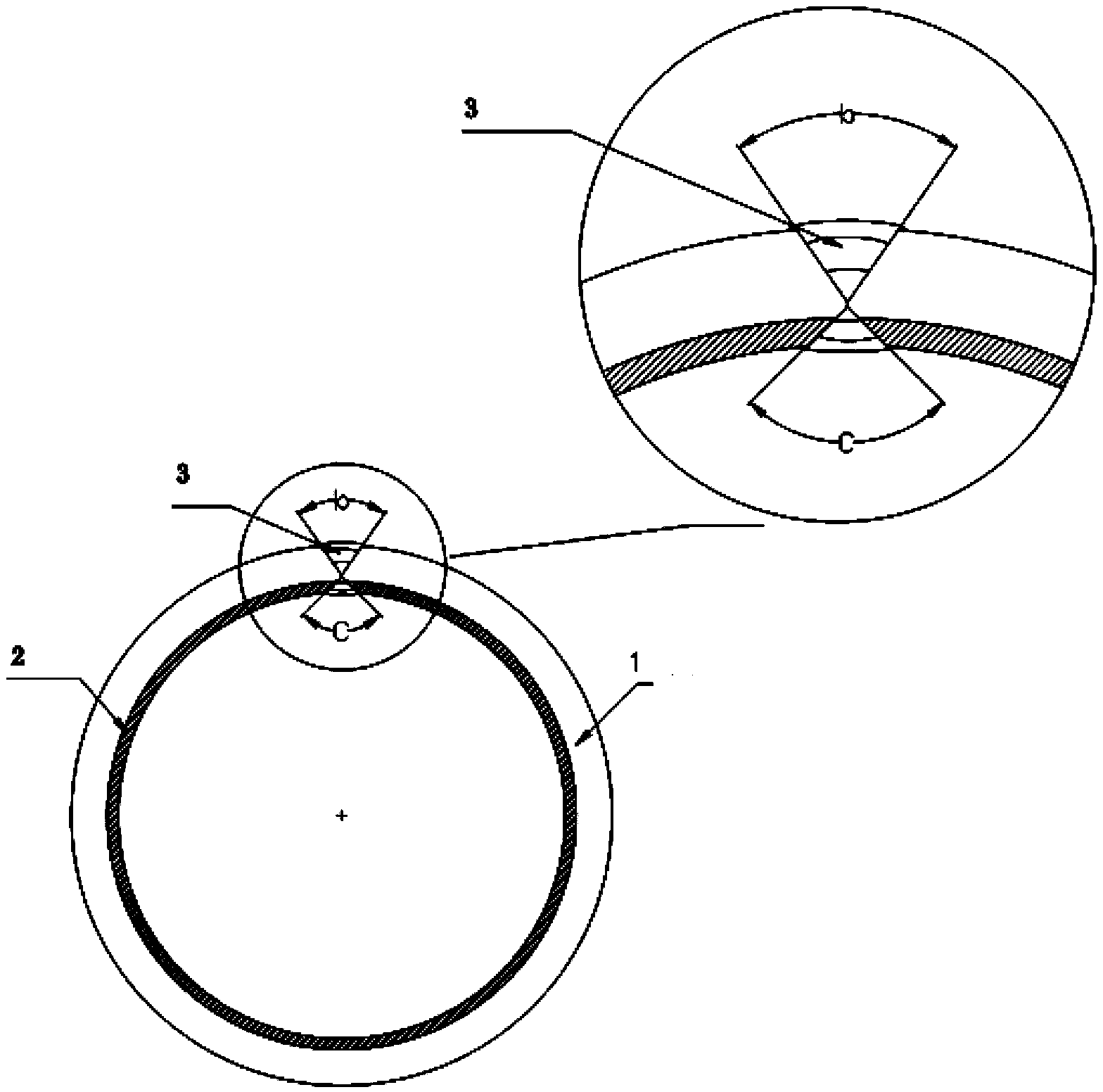 Manufacturing method of straight-seam bi-metal composite welded pipe used for delivering petroleum and natural gas