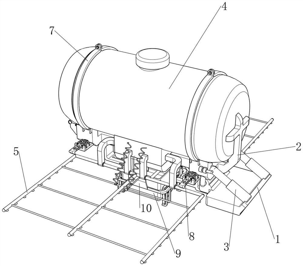 Nutrient solution spraying equipment for agriculture