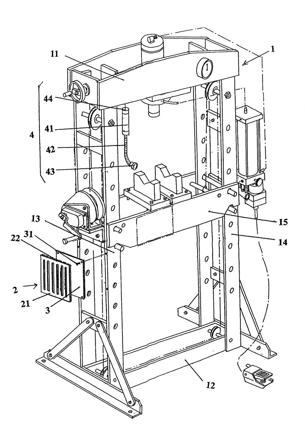 Hydraulic press machine of jack