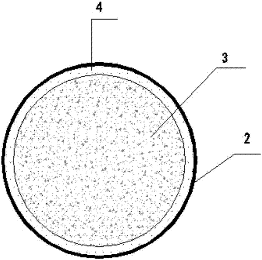 Pile foundation structure for reducing side friction force