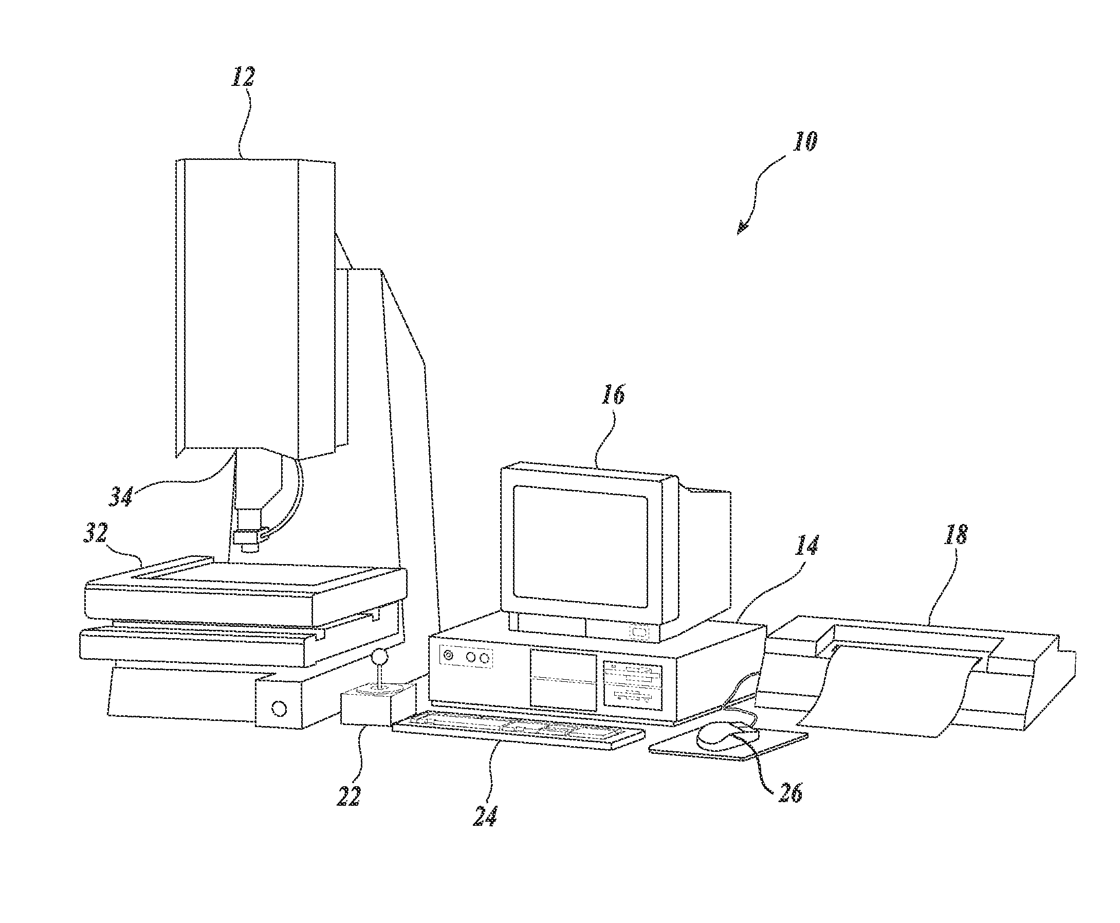 Inspecting potentially interfering features in a machine vision system